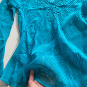 Y2K Semi Sheer Bell Sleeve Top (M/L)