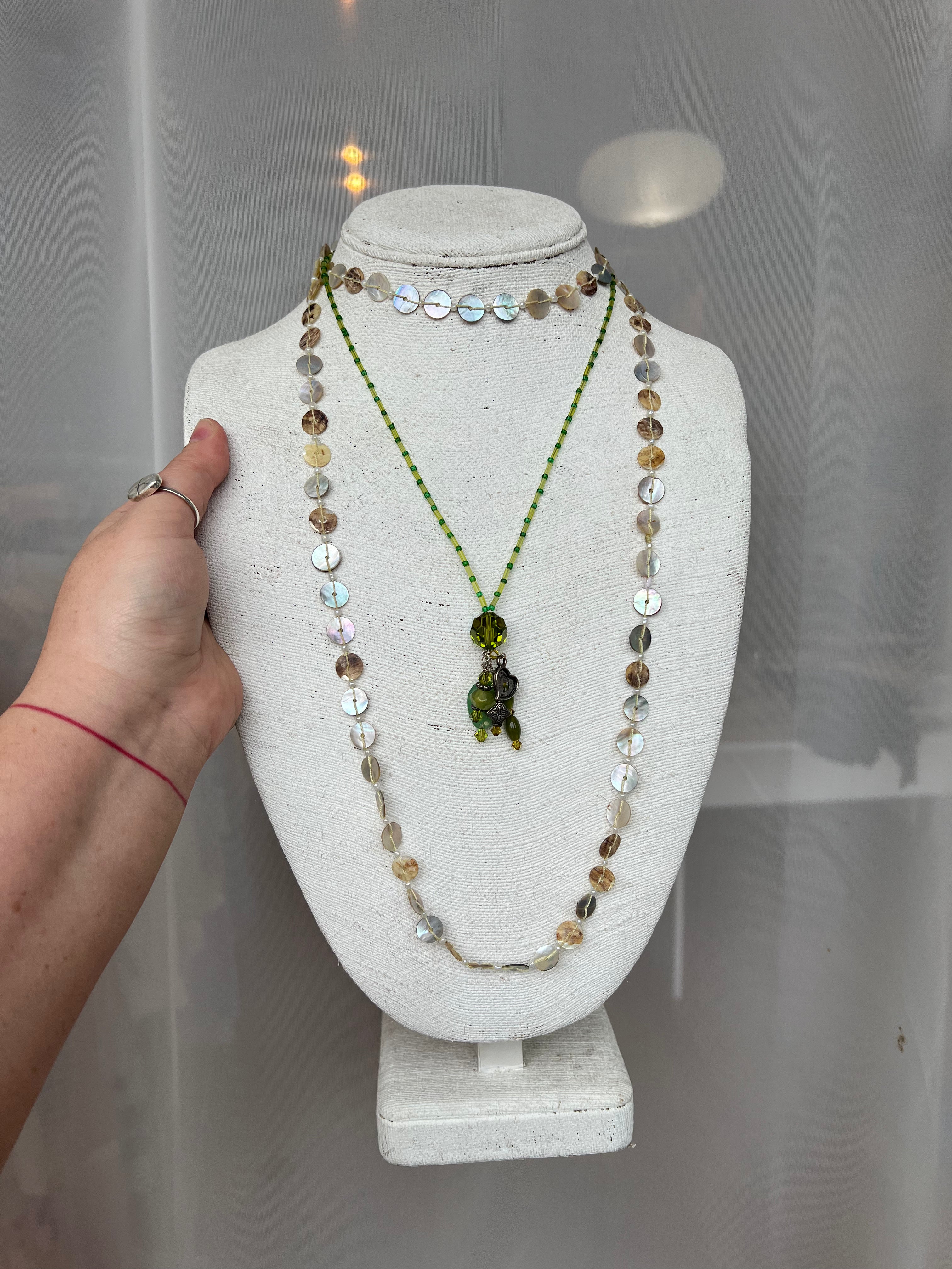Green Beaded Necklace