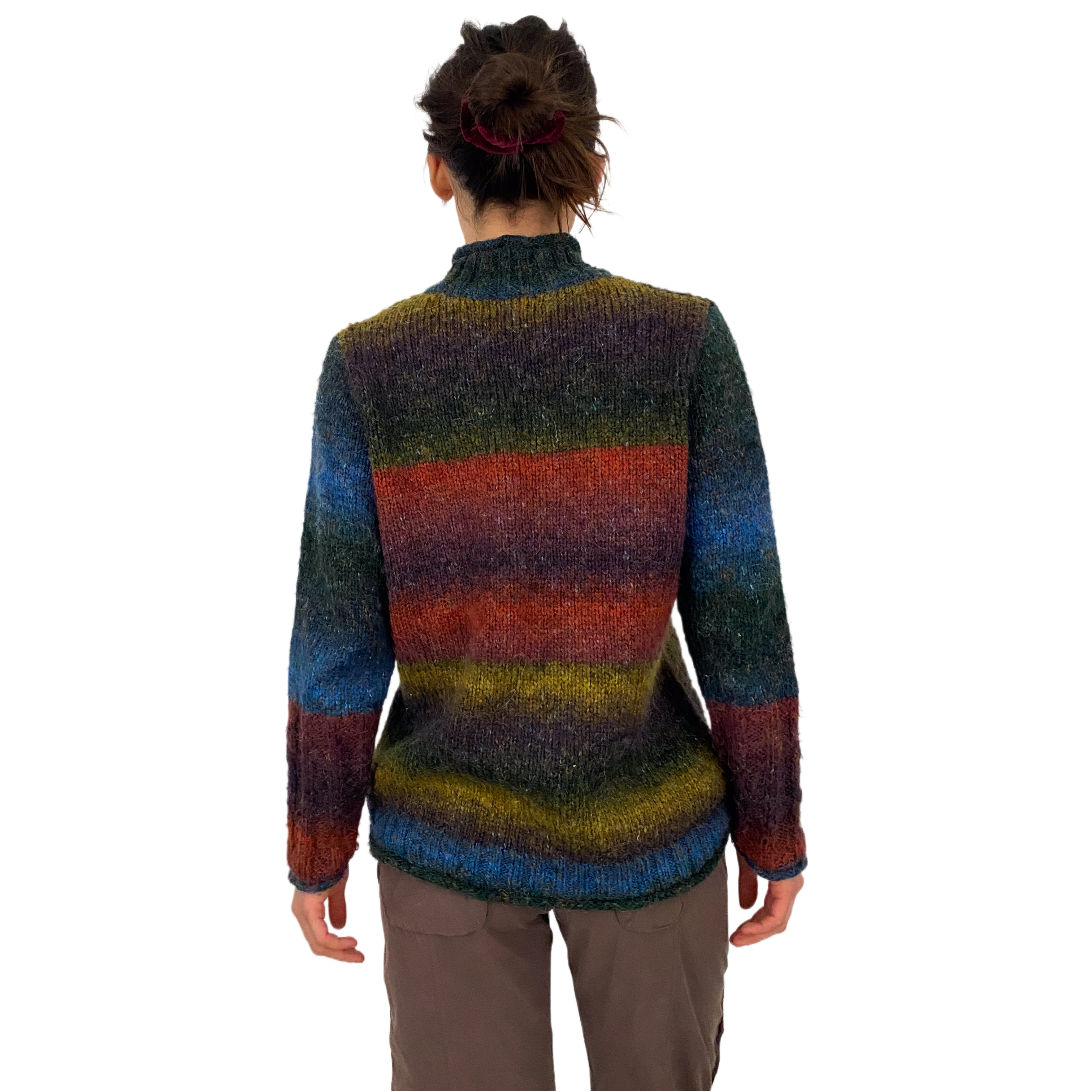 Funky Rainbow Ombre Sweater (L)