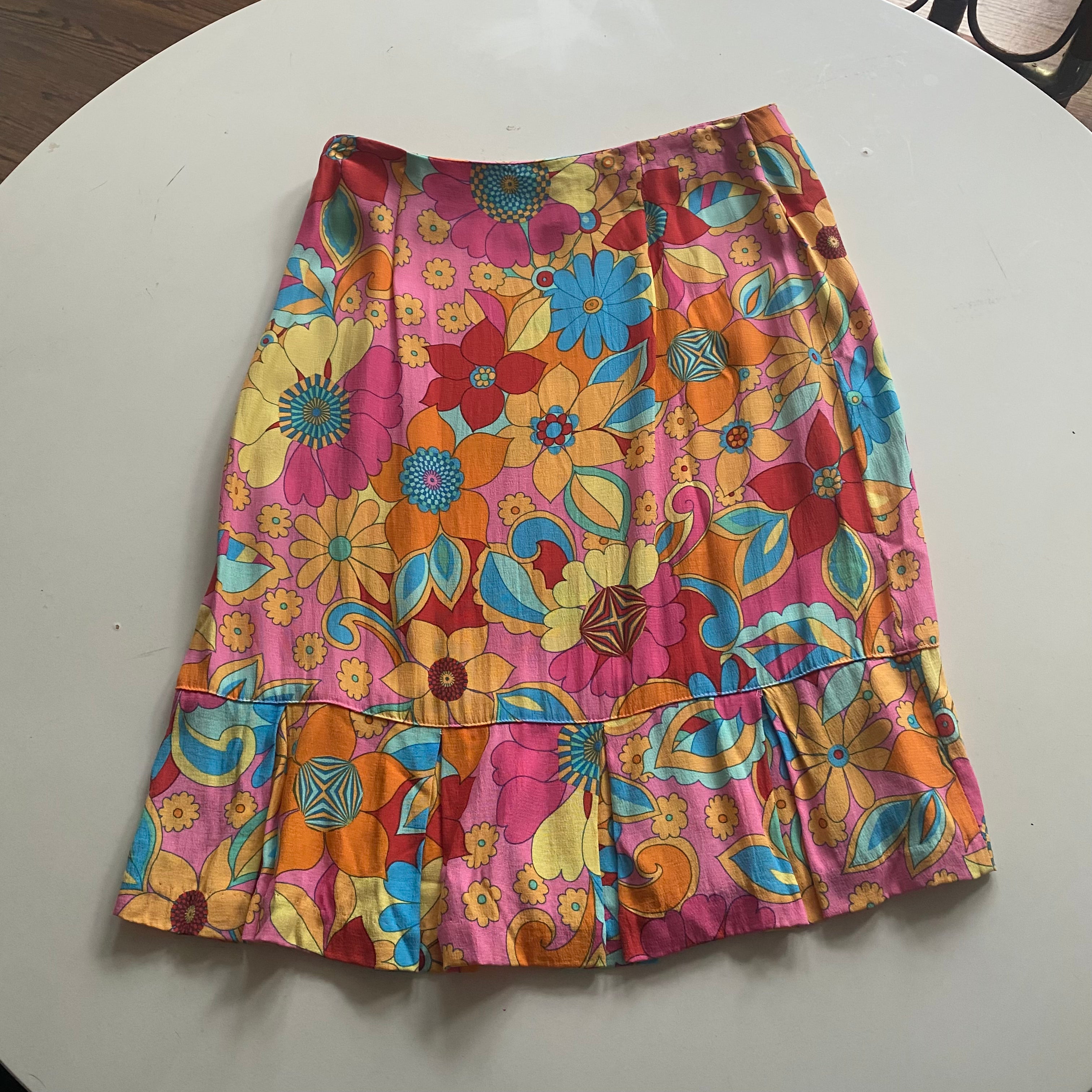 70s Inspired Midi Skirt (S)