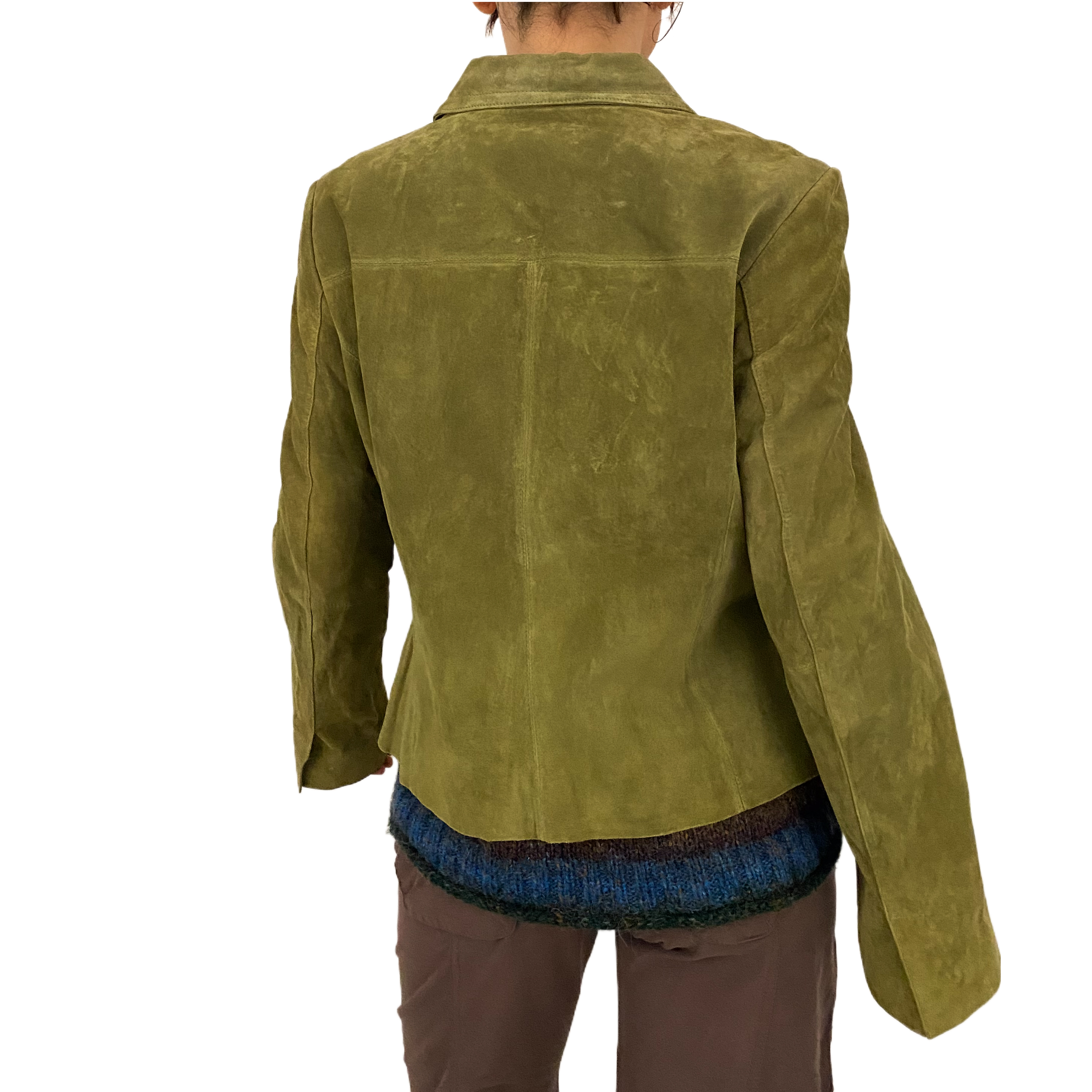 Olive Suede Jacket (M/L)