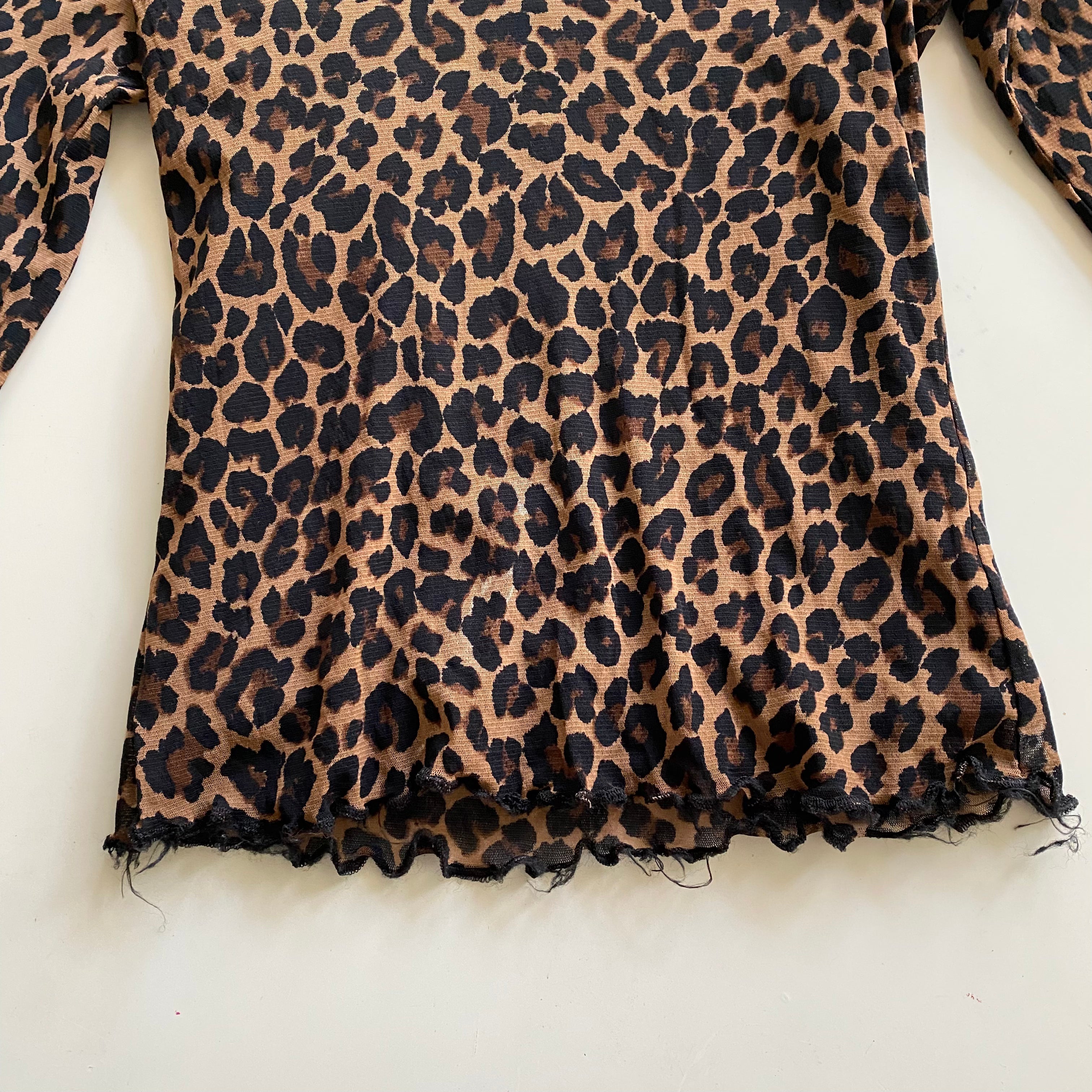Micro Mesh Cheetah Top (S)