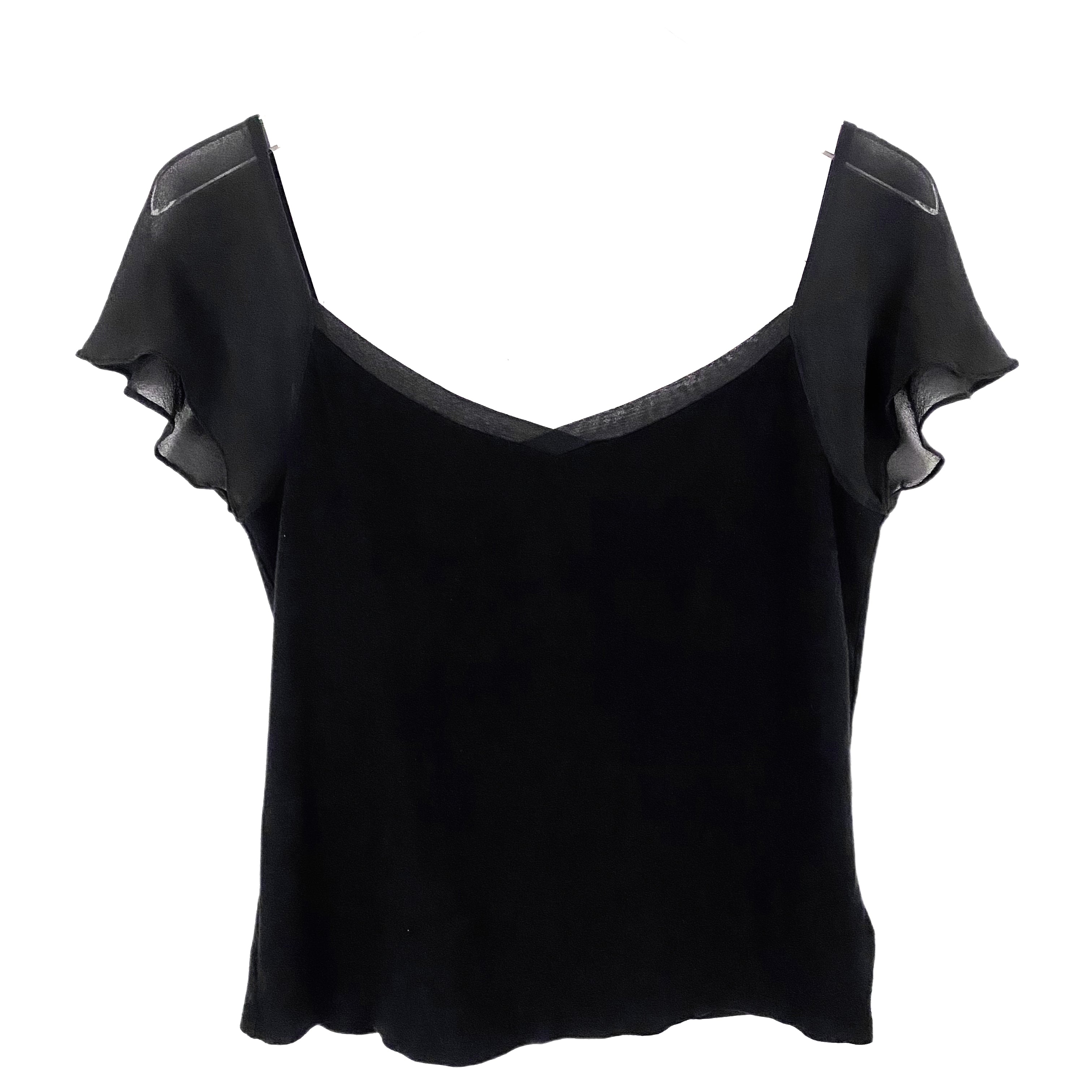Ralph Lauren Silk Flutter Top (M)