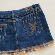 Y2K  Rhinestone Playboy Skirt (M)