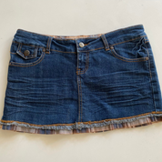 Y2K  Rhinestone Playboy Skirt (M)