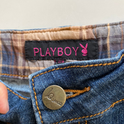 Y2K  Rhinestone Playboy Skirt (M)