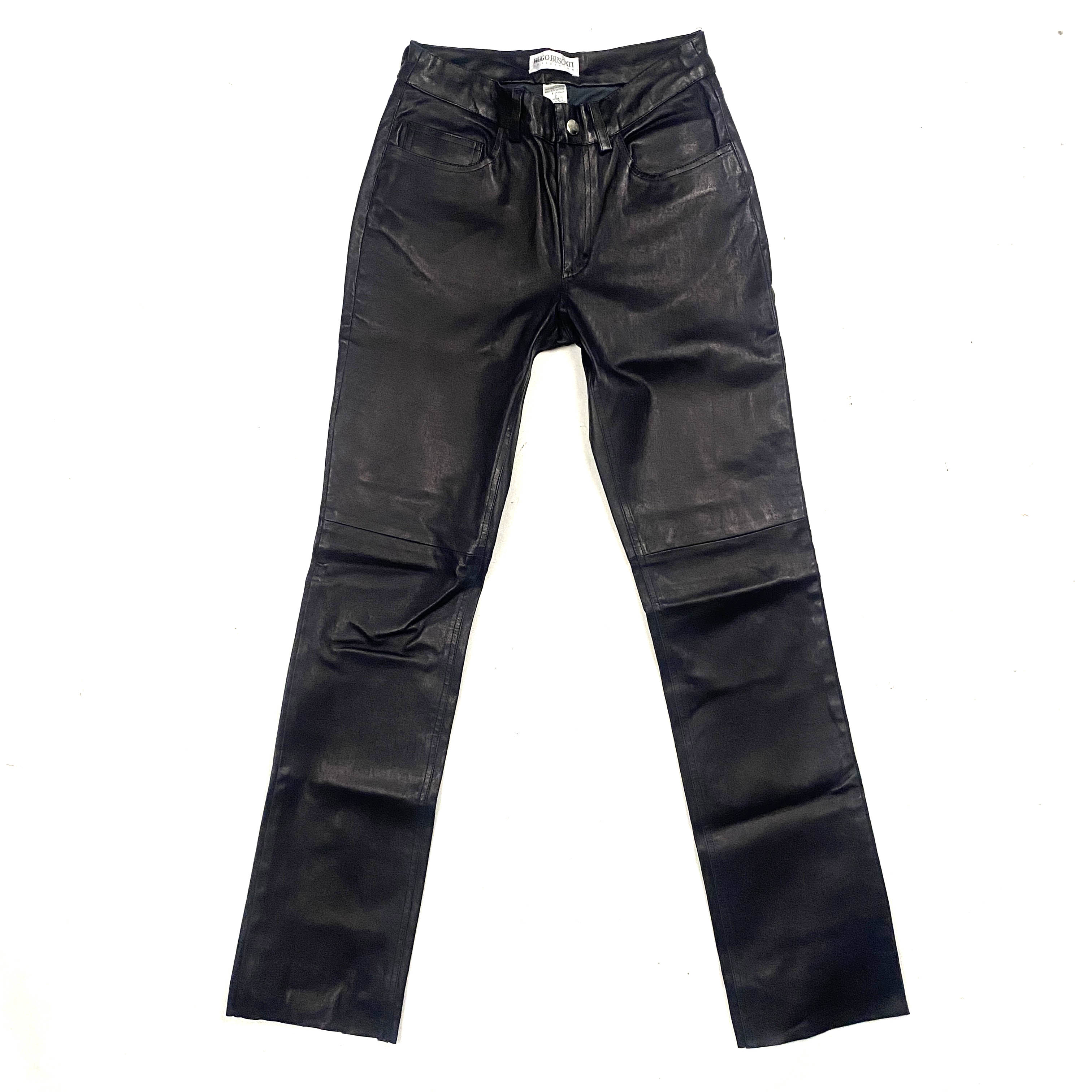 Vintage Hugo Buscati Leather Pants (XS)