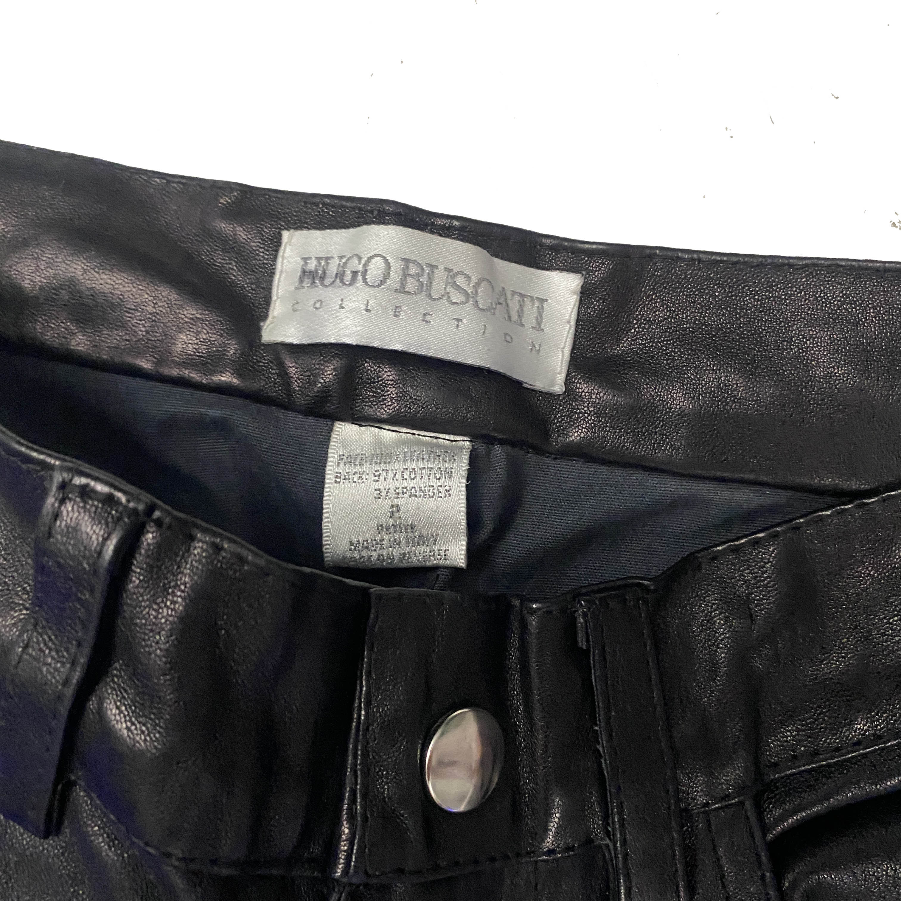 Vintage Hugo Buscati Leather Pants (XS)