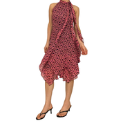 Silk Rose Petal Handkerchief Dress (S)