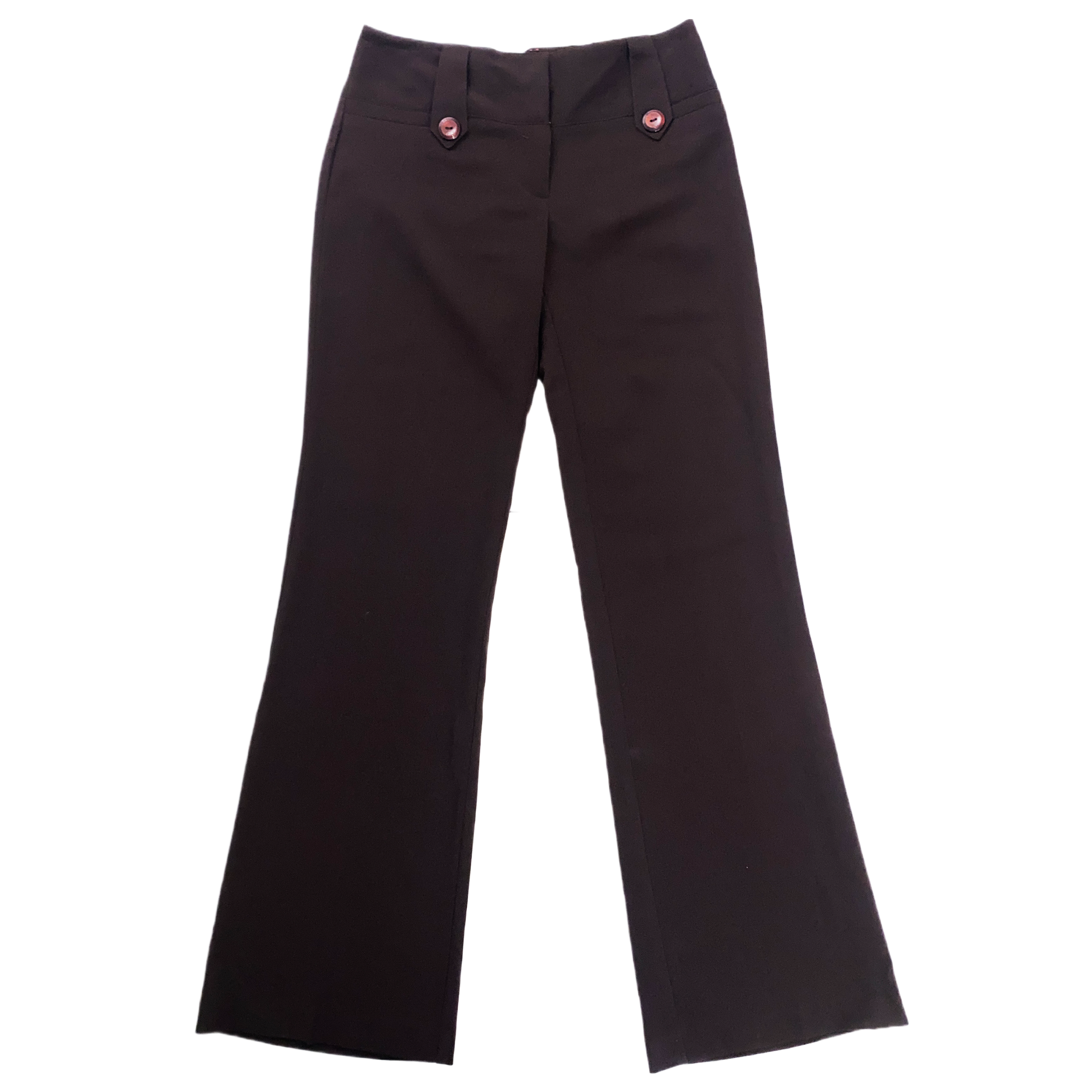Early 2000's Chocolate Mid-Rise Trousers (XS)
