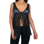 Victoria's Secret 2005 Embellished Split Front Top (S)