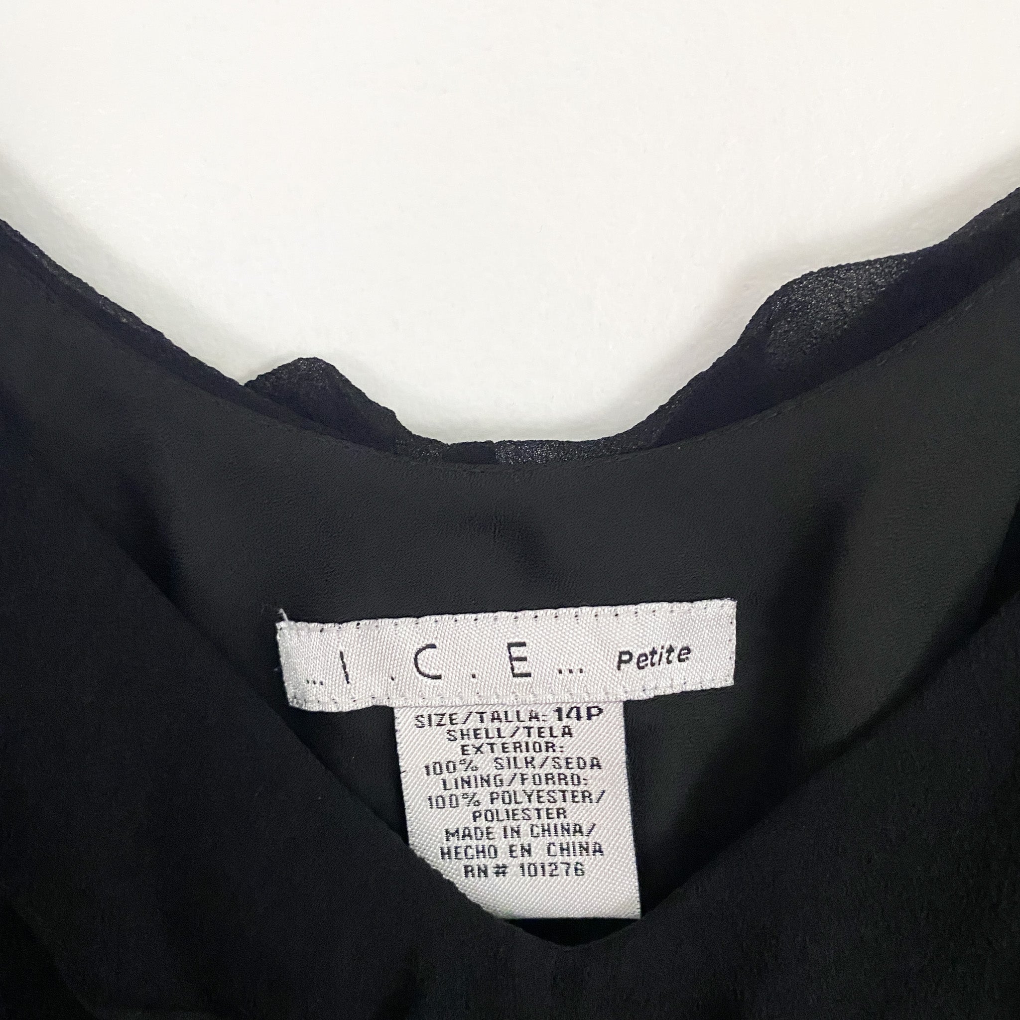 2000s Ice Silk Embellished Floret Tank Top (M/L)