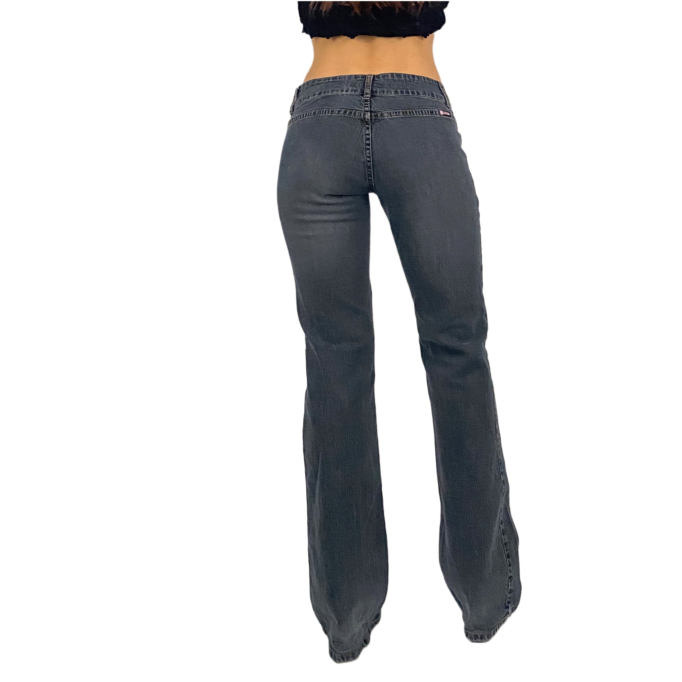 Bubblegum Satin Pocket Jeans (XS)