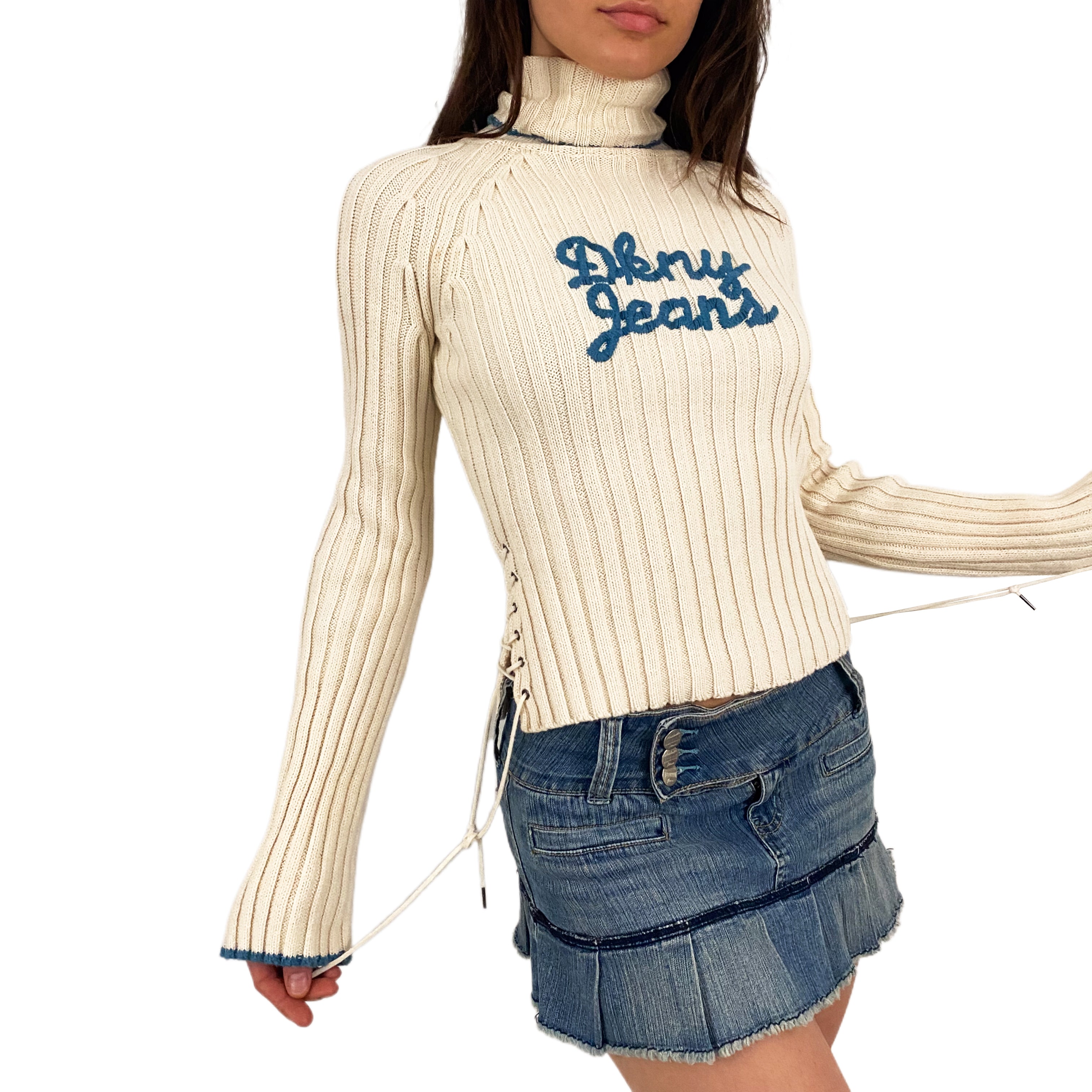 DKNY Lace Up Turtleneck (S)