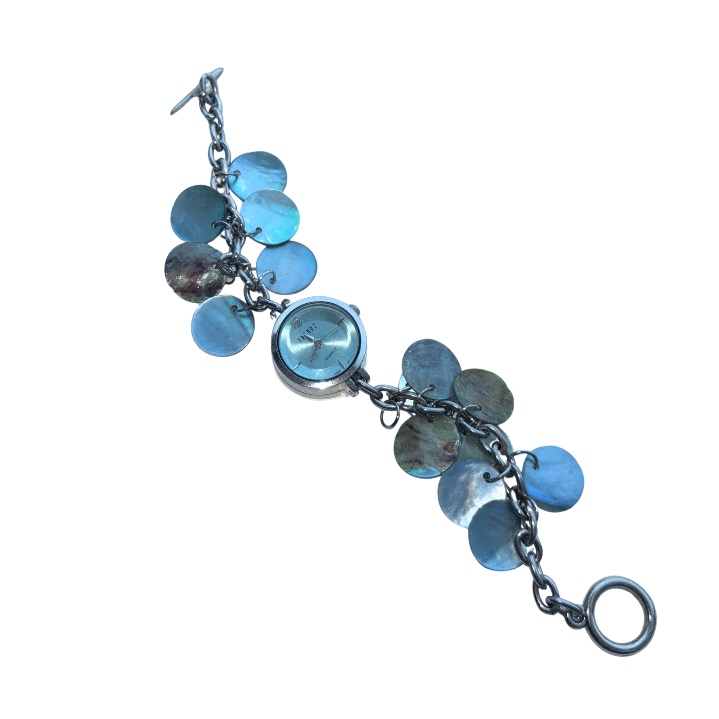 Blue Shell Charm Watch