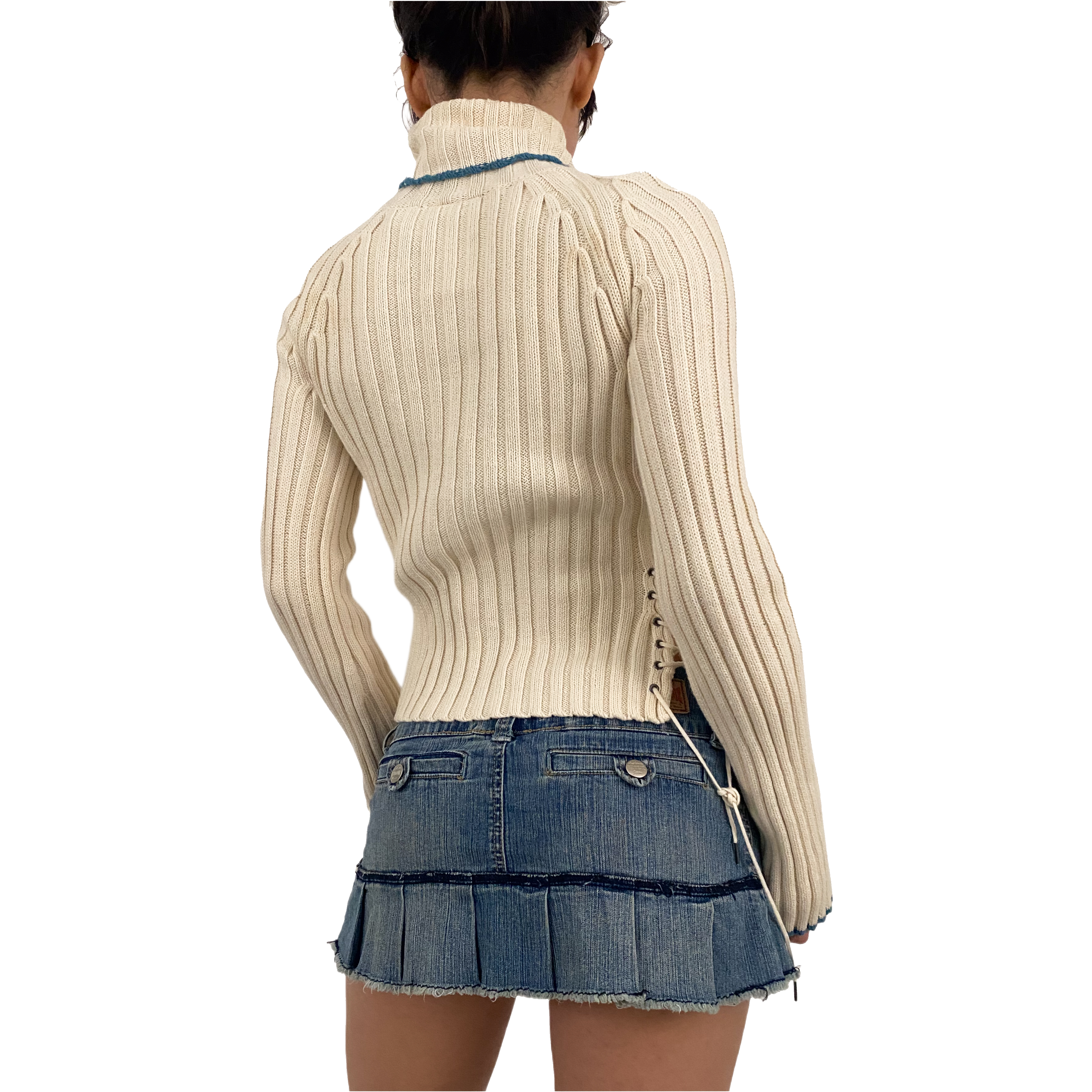 DKNY Lace Up Turtleneck (S)