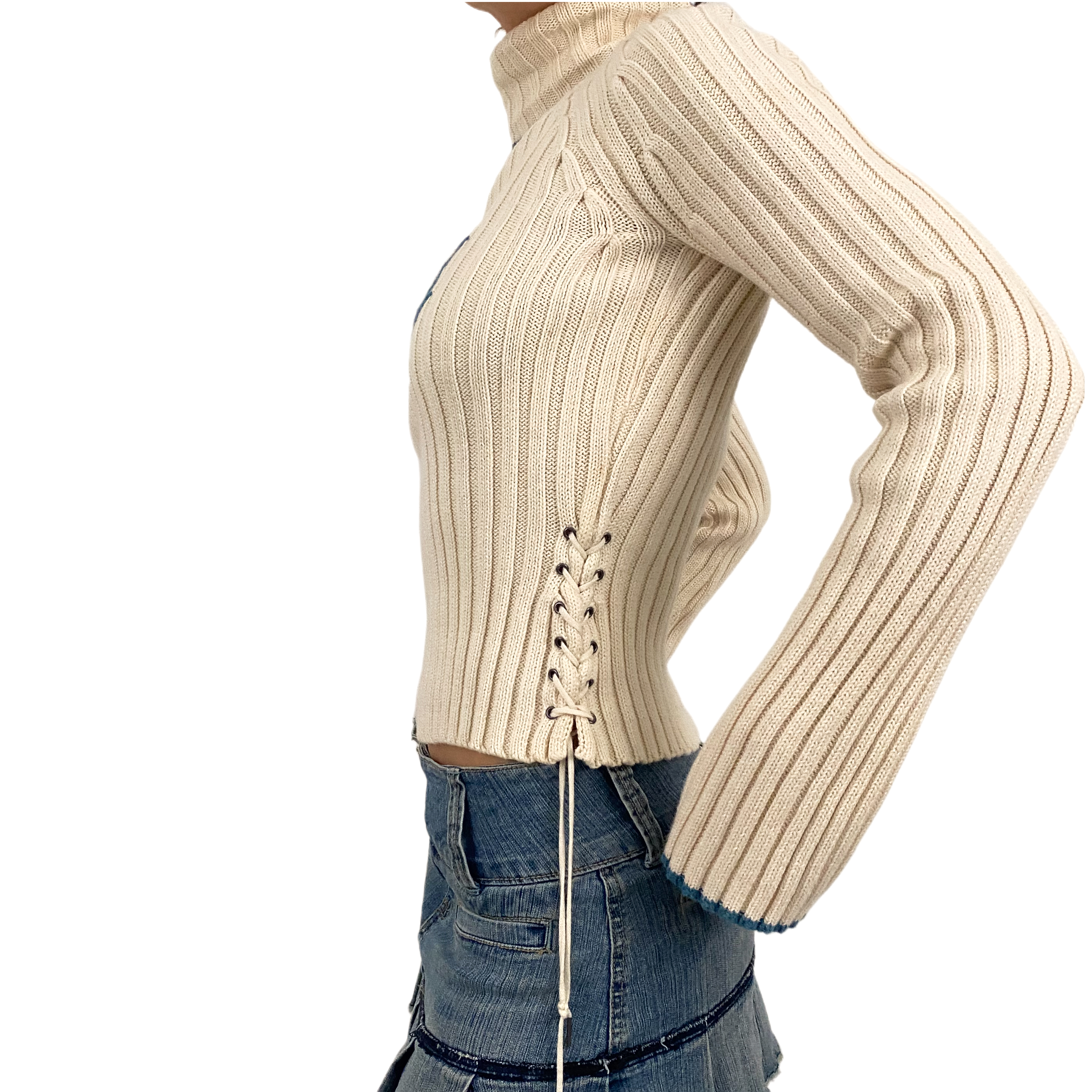 DKNY Lace Up Turtleneck (S)