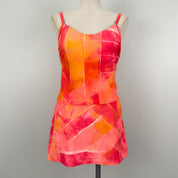 Sunkissed Coral Mini Skirt + Tank Set (L)