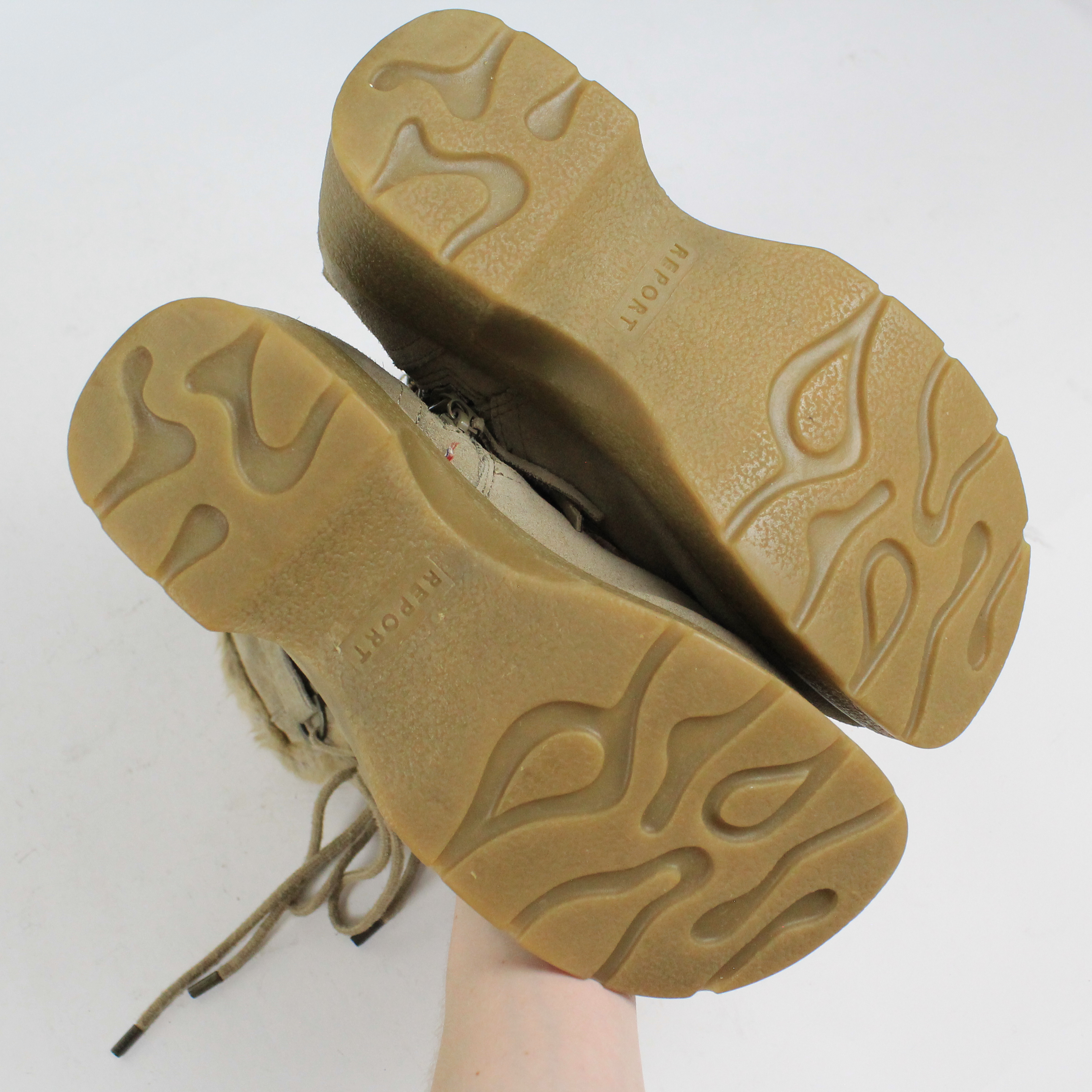 Y2K REPORT Platform Furry Boots (US 8)