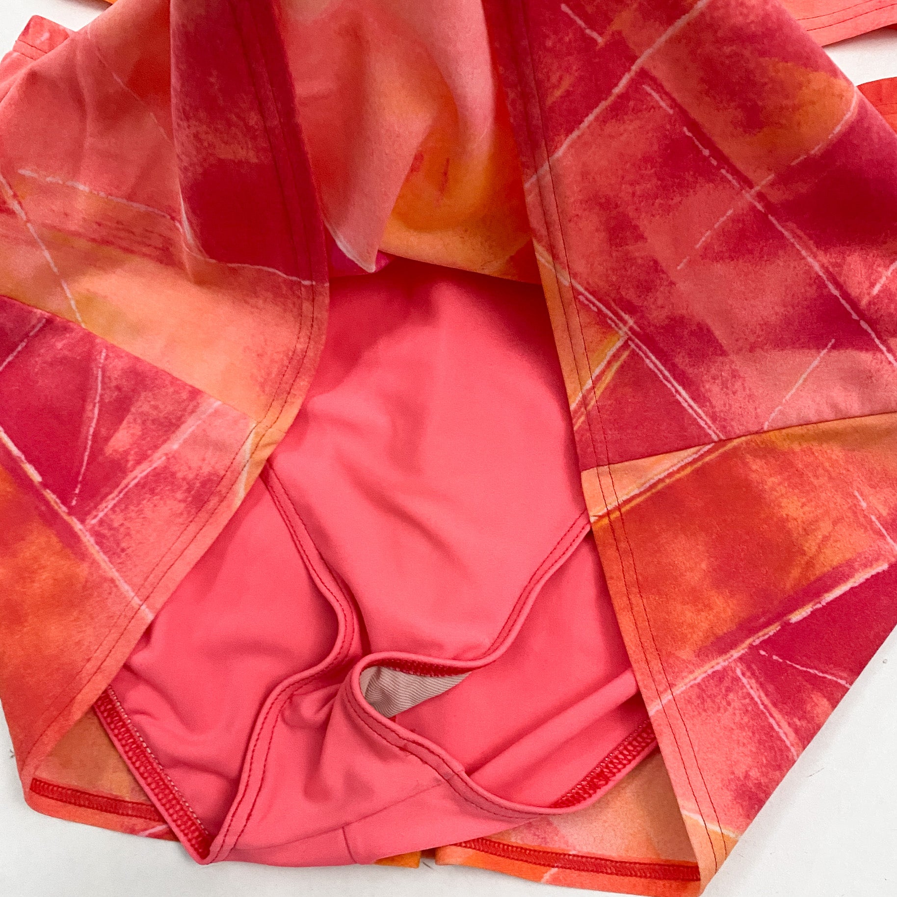 Sunkissed Coral Mini Skirt + Tank Set (L)
