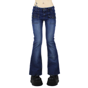 Y2K MUDD Cargo Flare Jeans (XS)