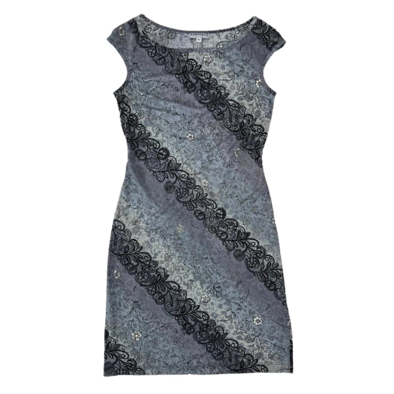 90s Patterned Mini Dress (S)