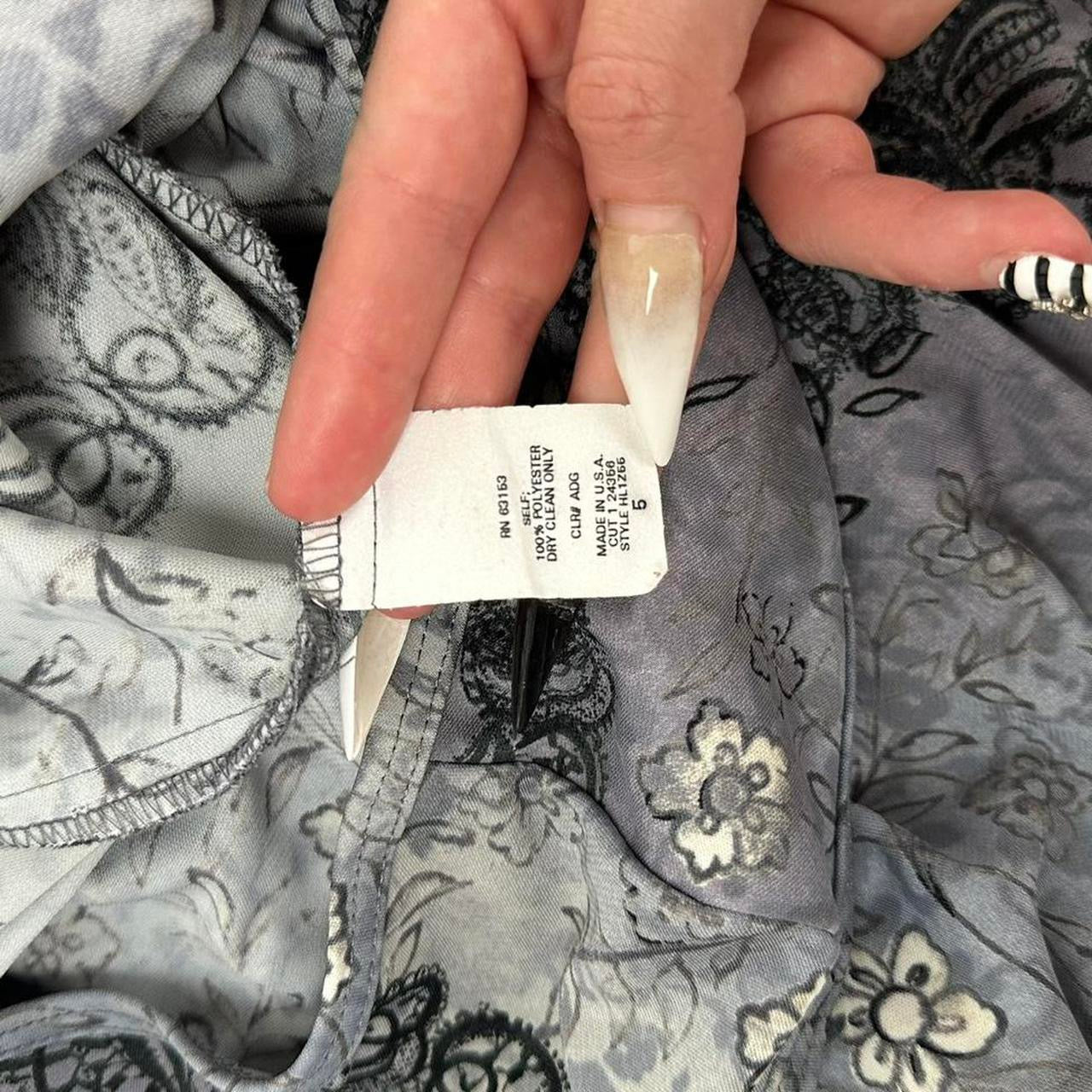 90s Patterned Mini Dress (S)