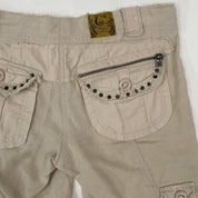 2000s Candies Low Rise Studded Cargo Capris (XS)