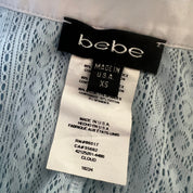 Bebe Sheer Lacy Blouse (XS)