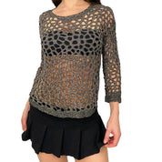 Beaded Laser Cut Top (M)