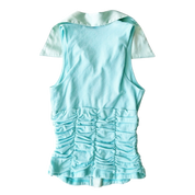 Bebe Aqua Collared Top (S)