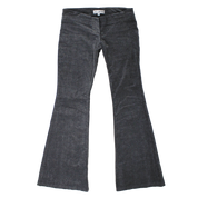 Y2K Grey Corduroy Flares (S)