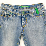 2000s Pepe Jeans Contrast Stitch Low Rise Jeans (XS)