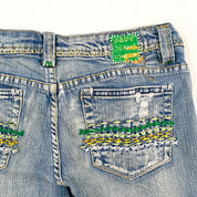 2000s Pepe Jeans Contrast Stitch Low Rise Jeans (XS)