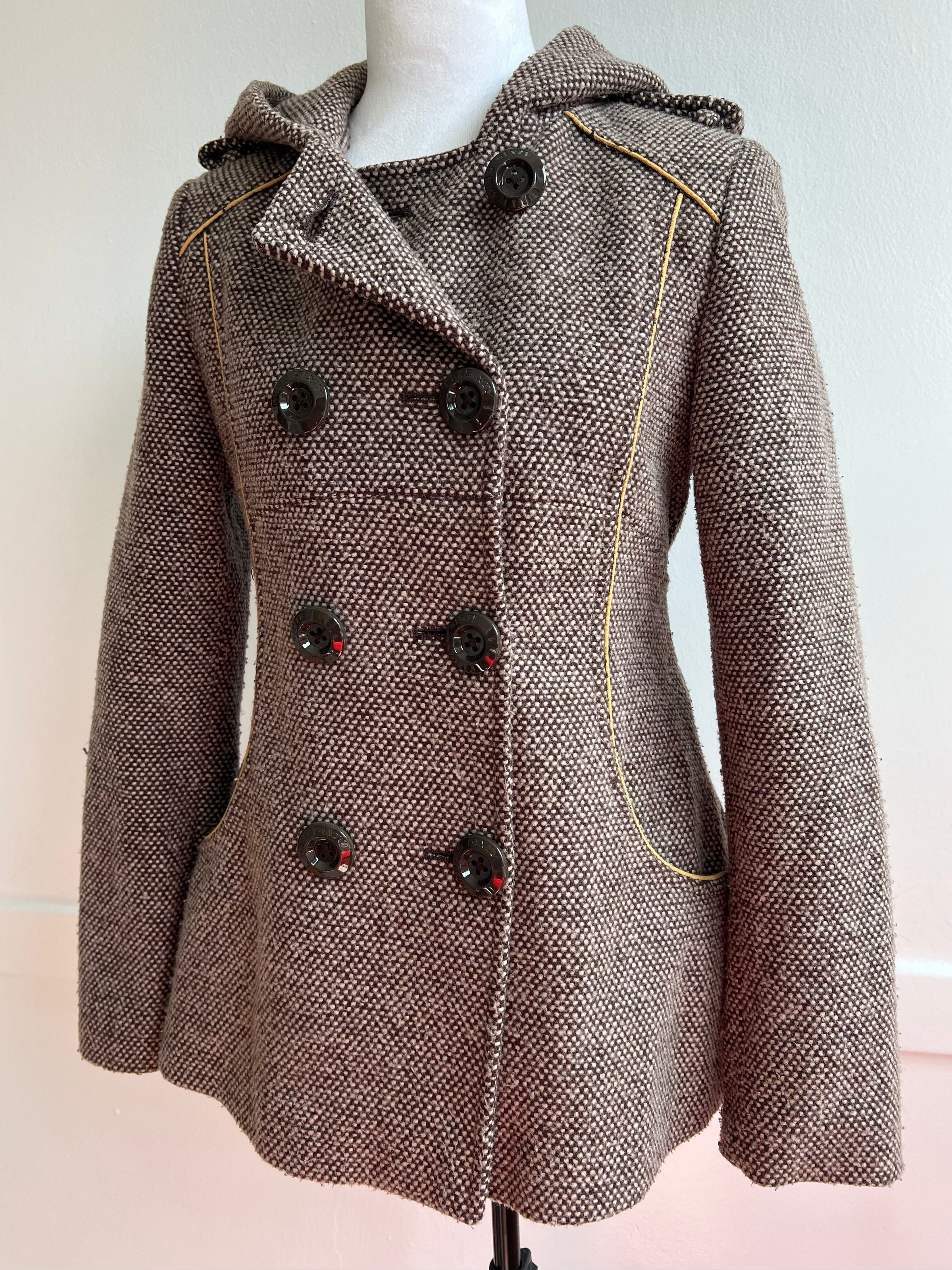 Y2K Miss Sixty Tweed Coat (S/M)