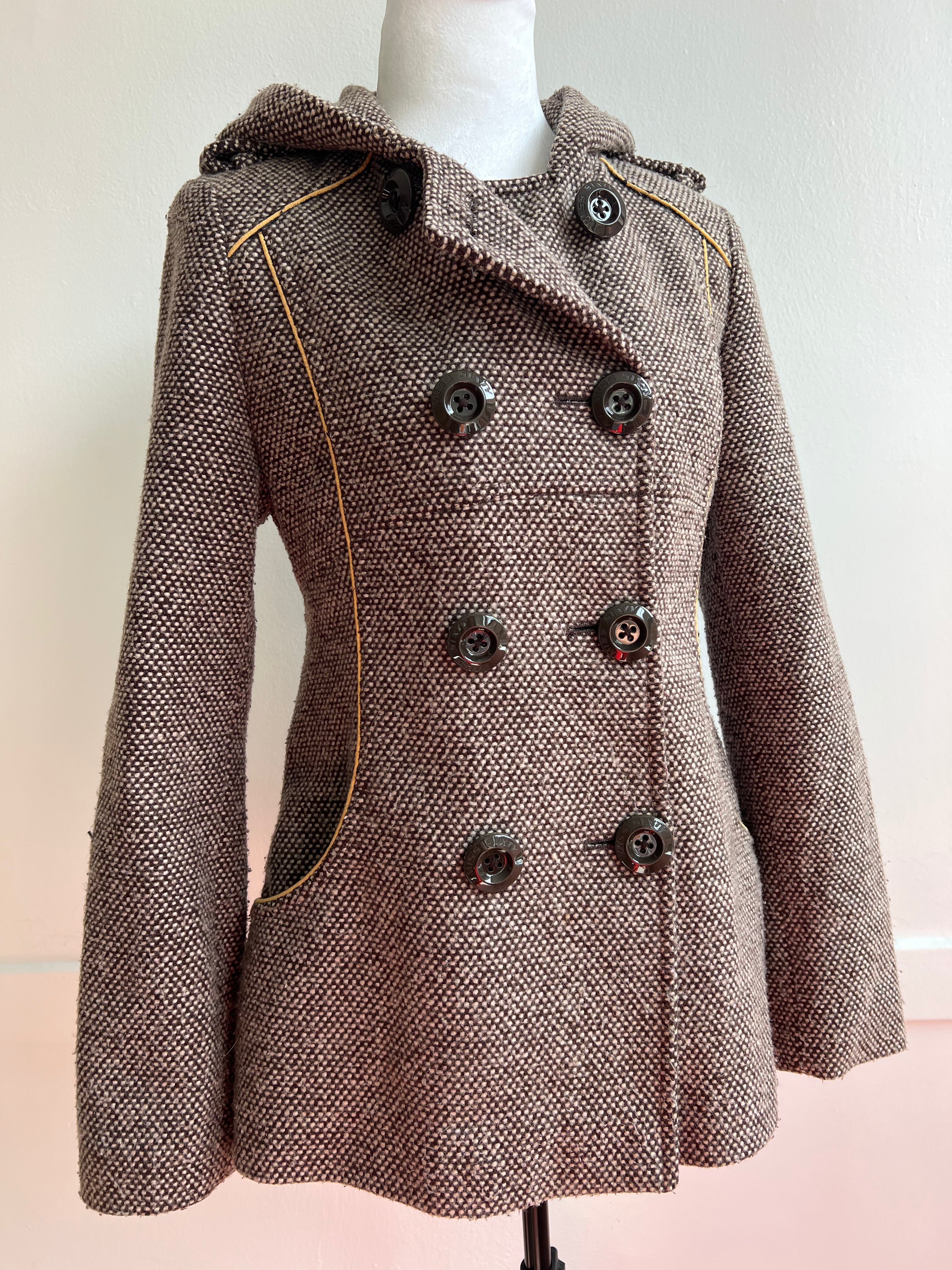 Y2K Miss Sixty Tweed Coat (S/M)