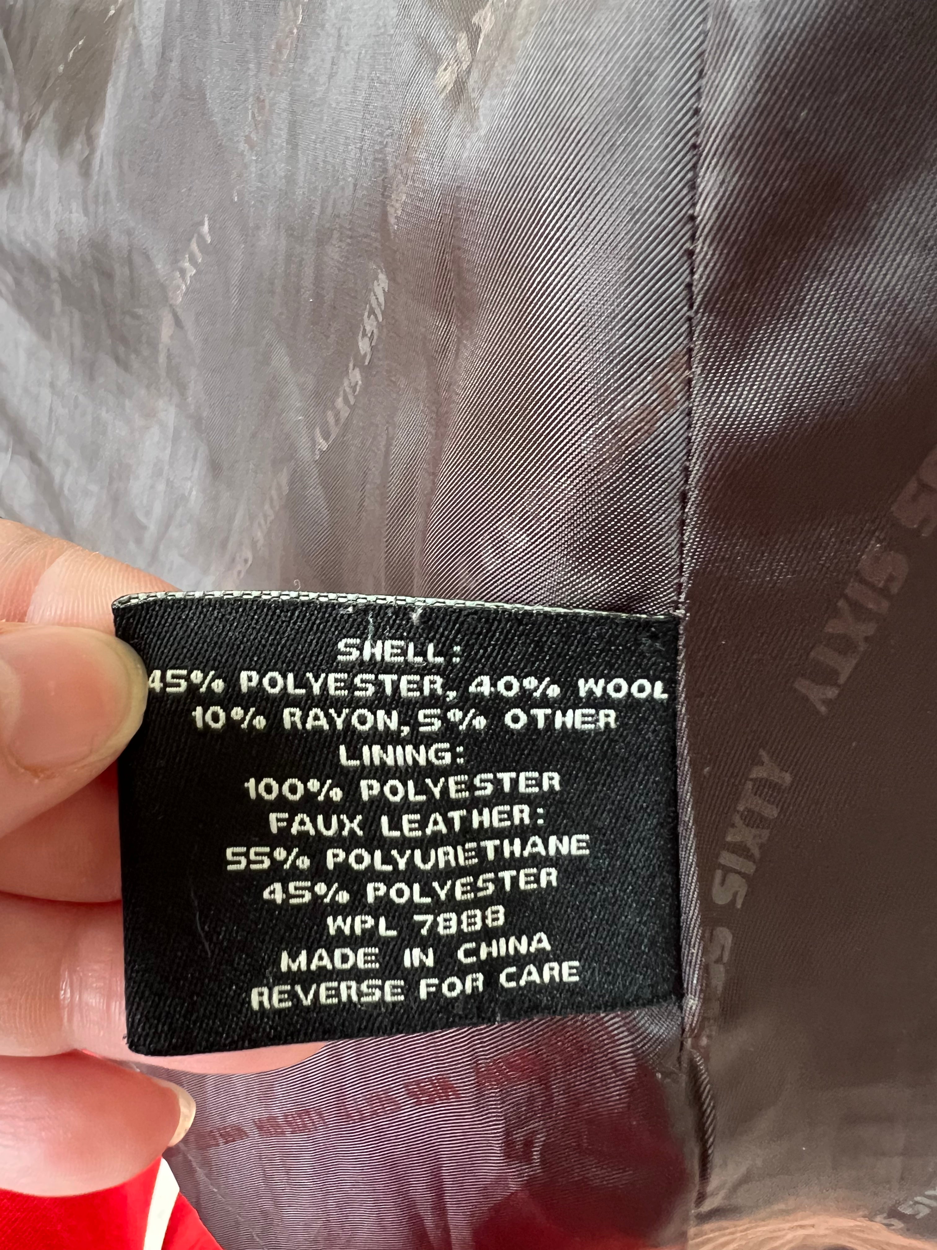 Y2K Miss Sixty Tweed Coat (S/M)