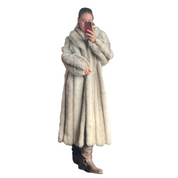 Floor Length Faux Fur Coat (M/L)