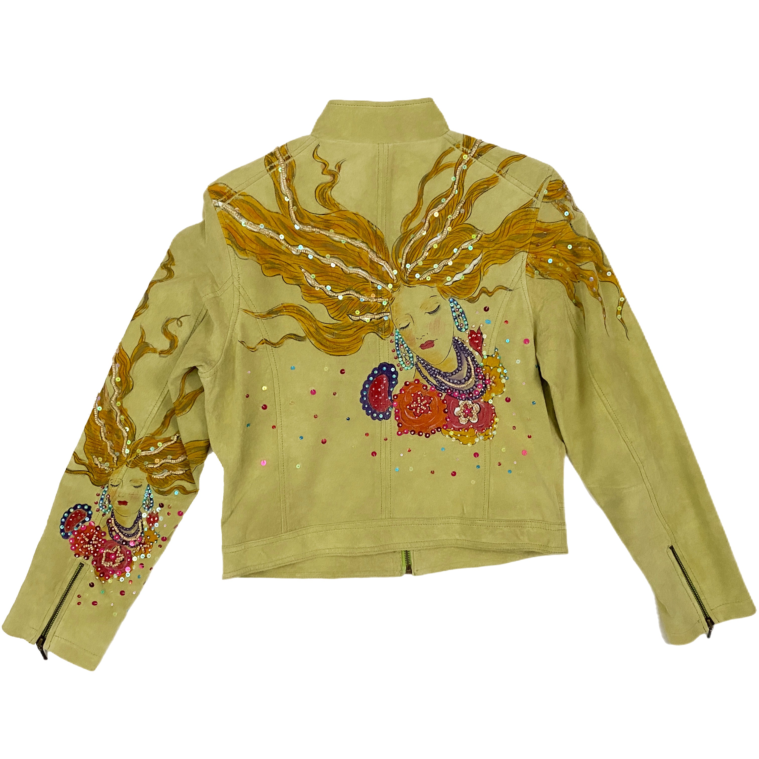 Cosmic Goddess Leather Jacket (M)