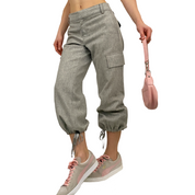 Wool Cropped Cargo Trouser (M)