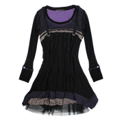 French Vintage Layered Dress (M)