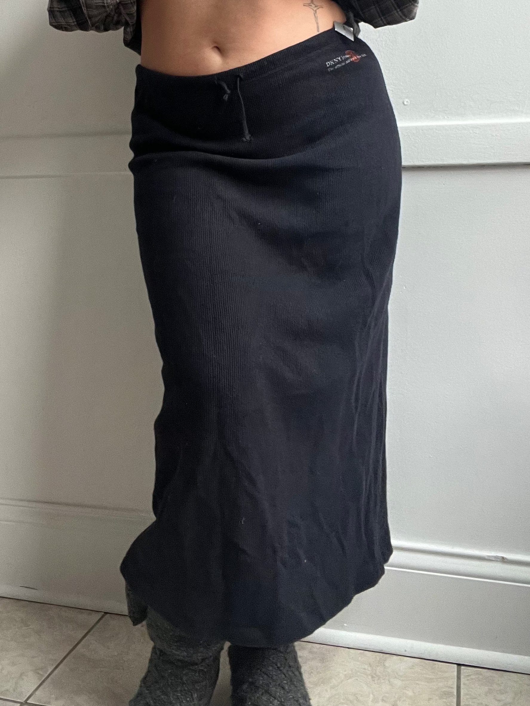 Y2K DKNY Knit Skirt (L)