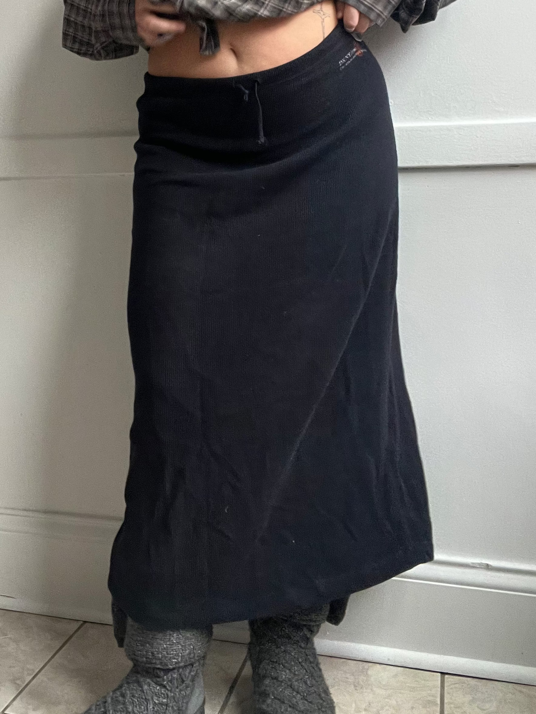 Y2K DKNY Knit Skirt (L)