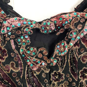 Handmade 1-of-1 Embellished Velvet Fairy Top (L)