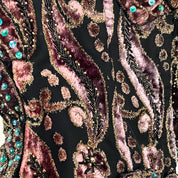 Handmade 1-of-1 Embellished Velvet Fairy Top (L)