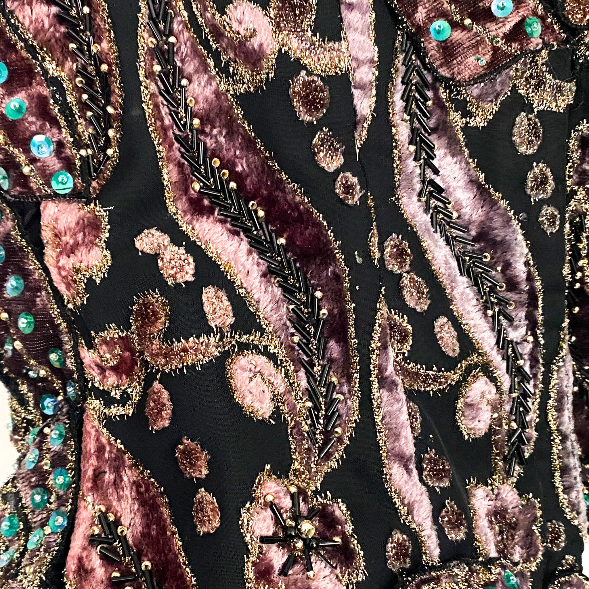 Handmade 1-of-1 Embellished Velvet Fairy Top (L)
