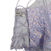 Lavender Embellished Lace Back Top (S)
