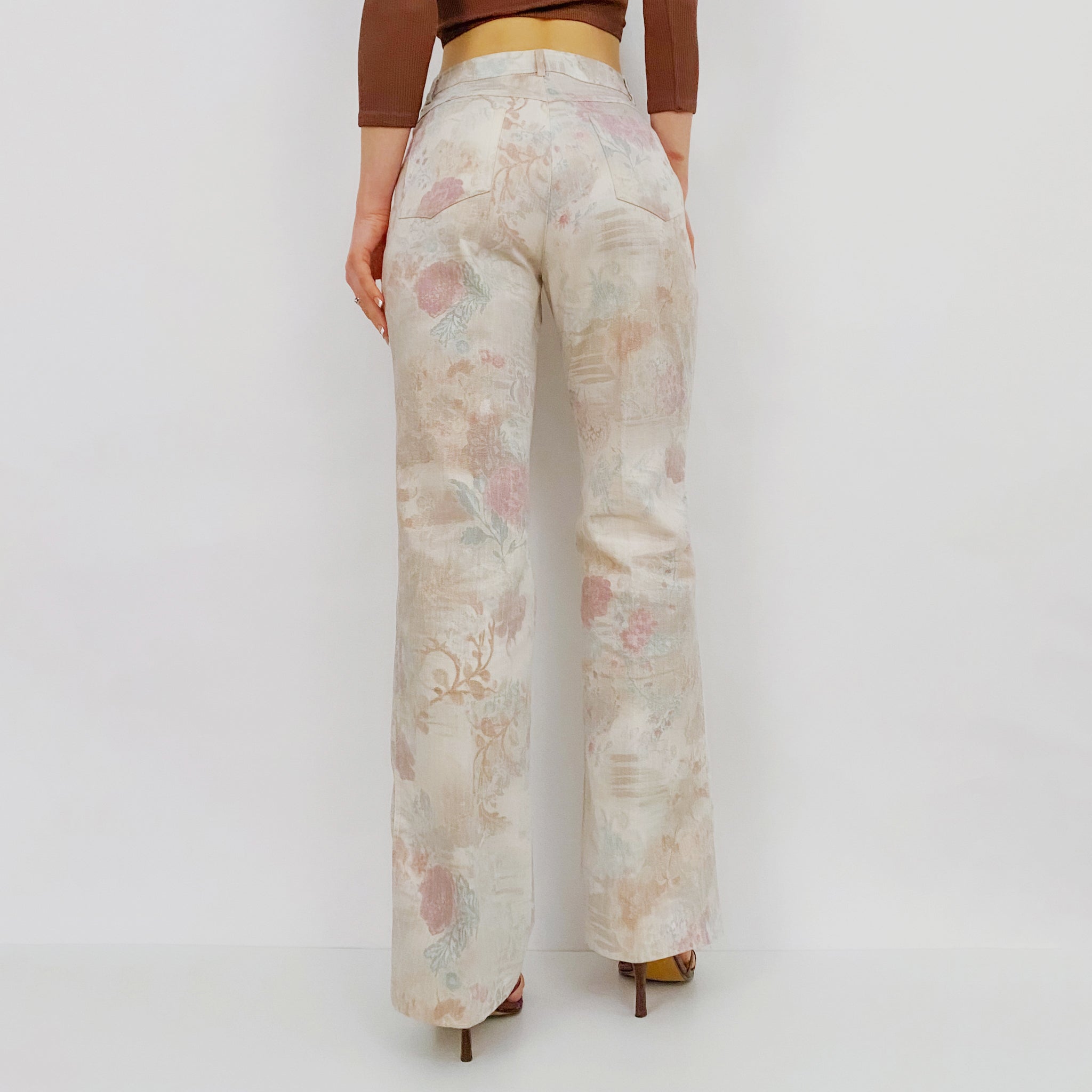 Floral Watercolor Jeans - 8P/M