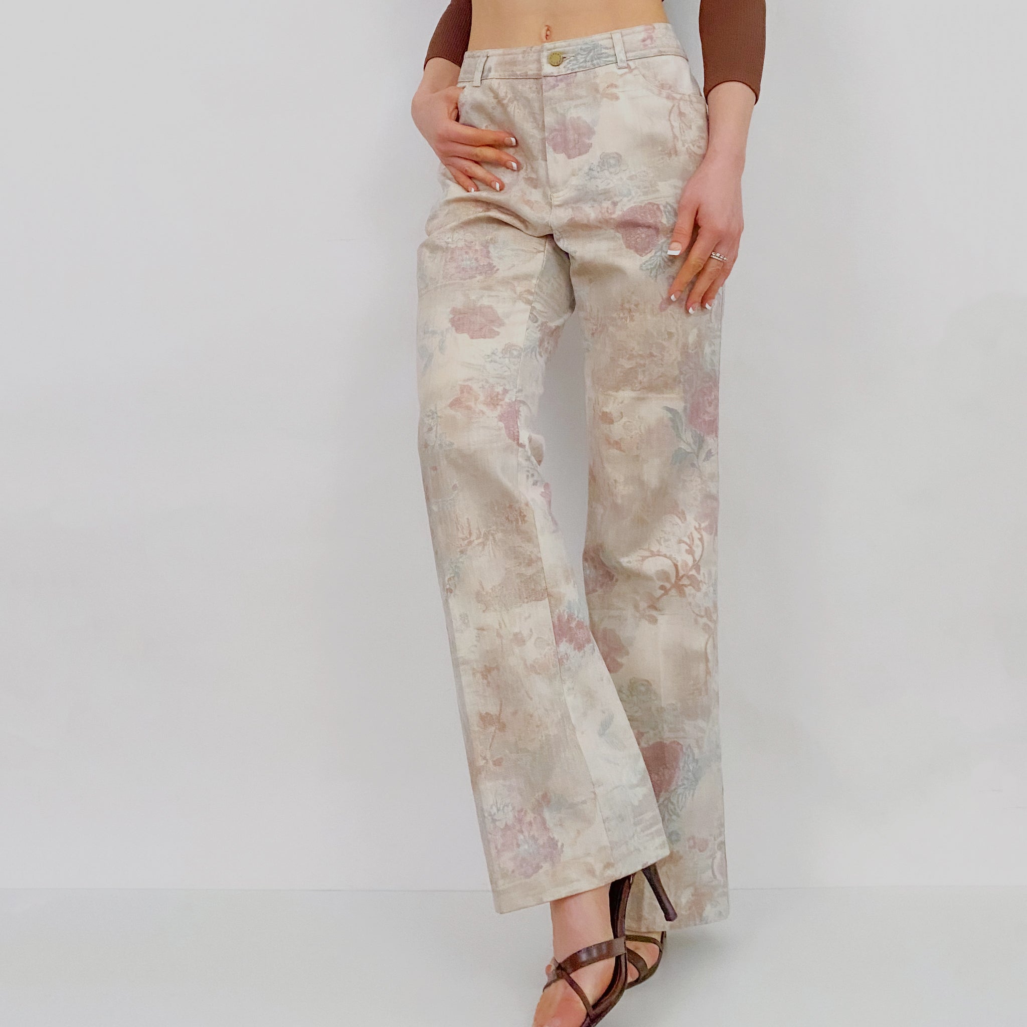 Floral Watercolor Jeans - 8P/M
