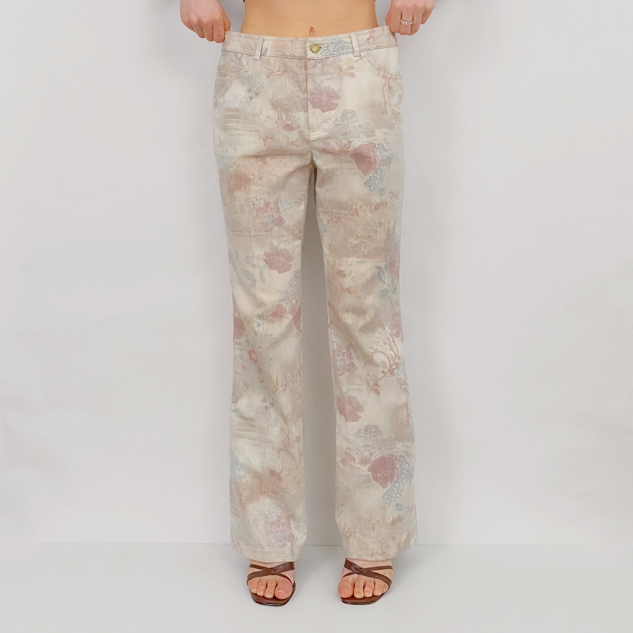 Floral Watercolor Jeans - 8P/M
